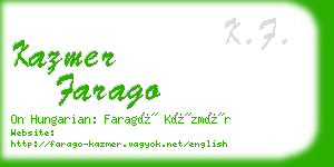 kazmer farago business card